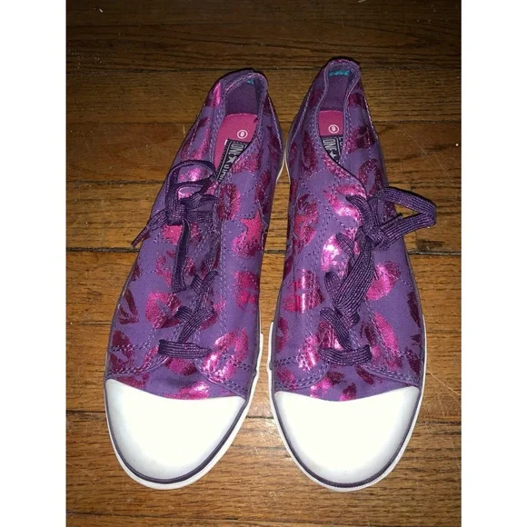 CONVERSE Purple Foil Lip Print sneakers, 9 - Picture 4 of 4